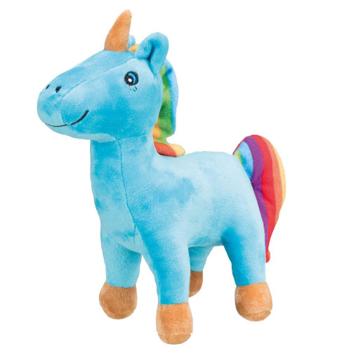 Іграшка Trixie єдиноріг з кольоровим хвостом, для собак, 25 см, плюш