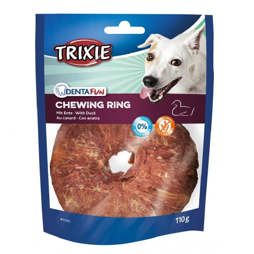 Жувальне кільце Trixie - Denta Fun качка, для собак, 10 см, 110 г