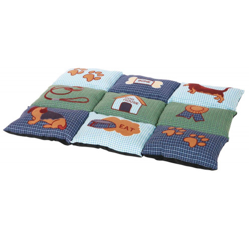 Підстилка Trixie Patchwork для собак, синьо-зелений, 80×55 см
