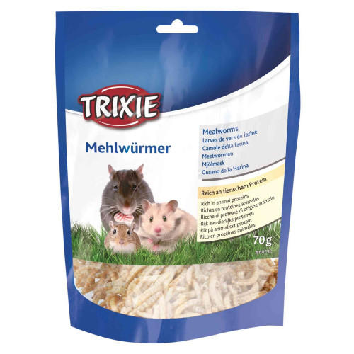 Корм Trixie, для грызунов, черви сушеные, 70 г