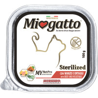 Вологий корм Morando MioGatto Sterilised Beef & Vegetables для стерилізованих котів, з яловичиною, 100 г Вологий корм Morando MioGatto Sterilised Beef & Vegetables для стерилізованих котів, з яловичиною, 100 г