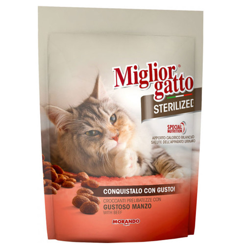 Сухой корм Morando MigliorGatto Sterilized Veal для стерилизованных кошек, с телятиной, 400 г
