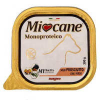 Влажный беззерновой корм Morando MioCane Monoproteico Only Ham для собак, с прошутто, 300 г Влажный беззерновой корм Morando MioCane Monoproteico Only Ham для собак, с прошутто, 300 г
