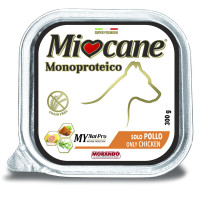 Влажный беззерновой корм Morando MioCane Monoproteico Only Chicken для собак, с курицей, 300 г Влажный беззерновой корм Morando MioCane Monoproteico Only Chicken для собак, с курицей, 300 г