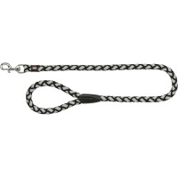 Поводок Trixie Cavo Reflect Lead для собак, светоотражающий, плетёный, размер L-XL, 1 м/18 мм, чёрный Поводок Trixie Cavo Reflect Lead для собак, светоотражающий, плетёный, размер L-XL, 1 м/18 мм, чёрный