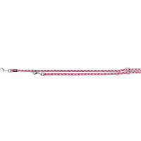 Поводок-перестёжка Trixie Cavo Reflect Adjustable Lead для собак, светоотражающий, размер S-M, 2 м/12 мм, фуксия Поводок-перестёжка Trixie Cavo Reflect Adjustable Lead для собак, светоотражающий, размер S-M, 2 м/12 мм, фуксия