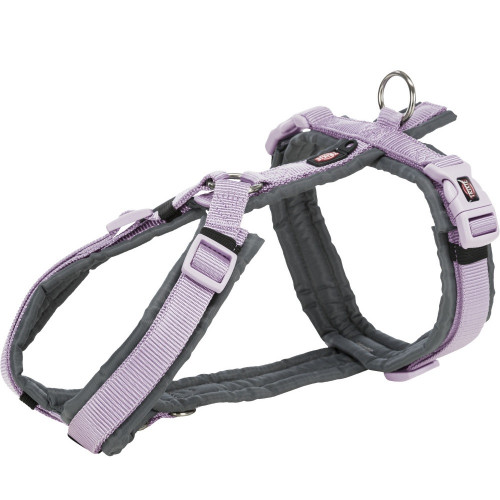 Шлея Trixie Premium Trekking Harness для собак, 44-53 см, 20 мм, розмір S-M, бузковий-графіт