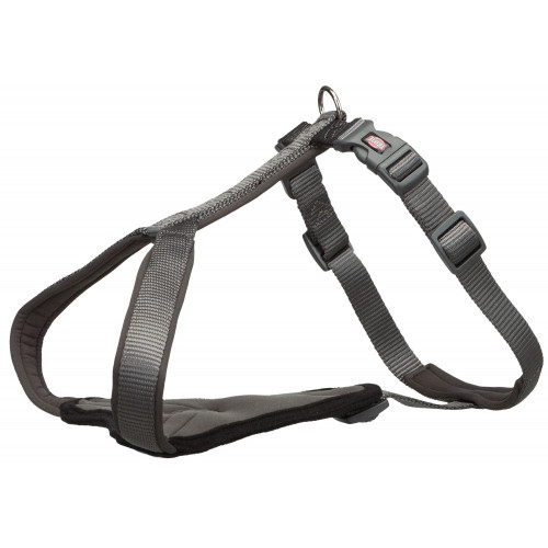 Шлея Trixie Premium Y-Harness для собак, 33-42 см, 10 мм, розмір XS, графіт