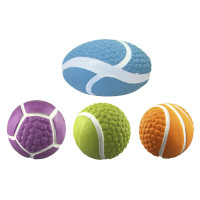 Игрушка-пищалка Croci спортивный мяч, латекс, 7.5-10 см Игрушка-пищалка Croci спортивный мяч, латекс, 7.5-10 см