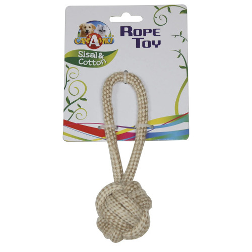 Игрушка Croci Eco канат грейфер, для собак, котон/сезаль, 12×29 см