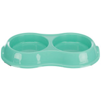 Миска двойная Trixie, для кошек, 0.2 л, 11 см Миска двойная Trixie, для кошек, 0.2 л, 11 см