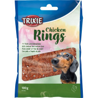 Ласощі Trixie курячі кільця, для собак, 100 г Ласощі Trixie курячі кільця, для собак, 100 г