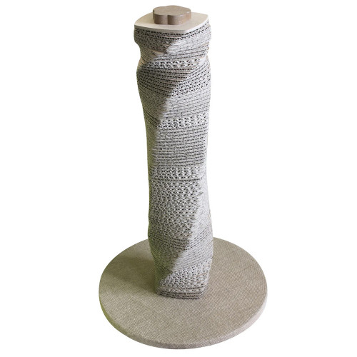 Когтеточка Croci Papercat Spiral на подставке, для котов, гофракартон, 35×35×59 см