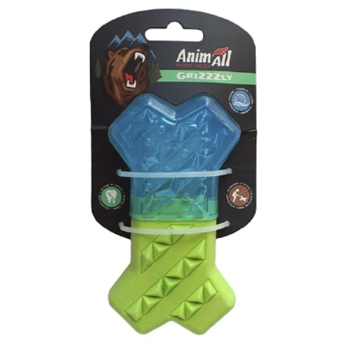 Іграшка AnimAll GrizZzly для собак, кісточка охолоджуюча, 13.5 × 7.4 см