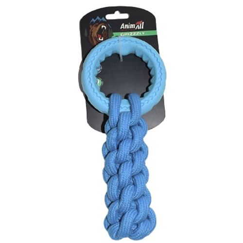 Игрушка AnimAll GrizZzly для собак, кроссфит с кольцом, 24×10 см