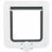 Дверцята Trixie 4-Way Flap Door with Tunnel для котів, з додатковими елементами, білі, 20×22 см
