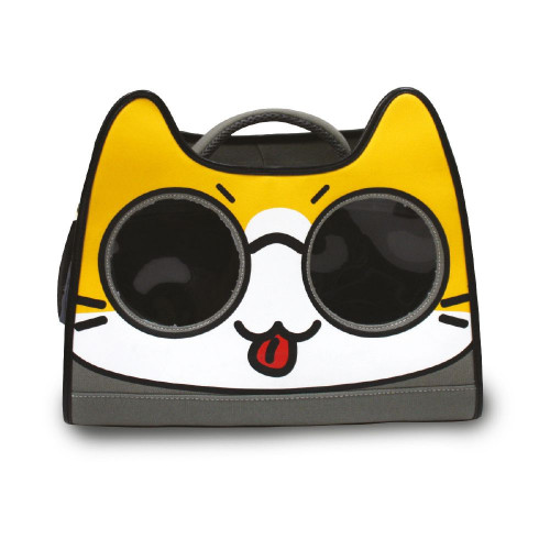 Рюкзак Croci Catmania Tomodachi для котів до 10 кг, сірий, 40×20×36 см