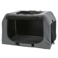 Клетка-переноска Trixie Easy для собак, металлический каркас, серый, 71×49×51 см Клетка-переноска Trixie Easy для собак, металлический каркас, серый, 71×49×51 см