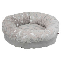 Лежак Trixie Feather Bed для собак, принт серебряное перо, серый, 50 см Лежак Trixie Feather Bed для собак, принт серебряное перо, серый, 50 см