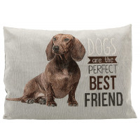 Подушка Trixie Chipo с рисунком таксы, для собак, серый, 60×48 см Подушка Trixie Chipo с рисунком таксы, для собак, серый, 60×48 см