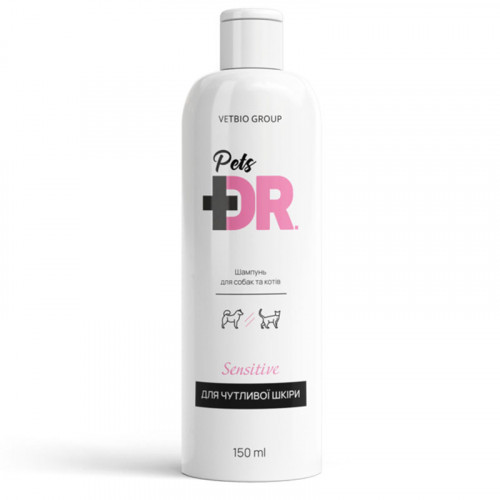 Шампунь Dr.Pets Sensetive Сенситив для чувствительной кожи собак и кошек, 150 мл