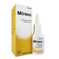 Ушные капли Richter Pharma Митекс для кошек и собак, 20 мл Ушные капли Richter Pharma Митекс для кошек и собак, 20 мл