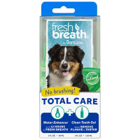Набор TropiClean Fresh Breath No Brushng для чистки зубов, для собак, добавка в воду и гель, 30 мл/118 мл