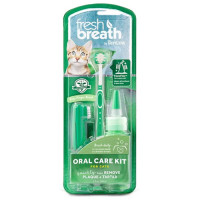 Набір TropiClean Fresh Breath Oral Care Kit for Cat для чищення зубів котів, гель і 2 зубні щітки, 59 мл Набір TropiClean Fresh Breath Oral Care Kit for Cat для чищення зубів котів, гель і 2 зубні щітки, 59 мл