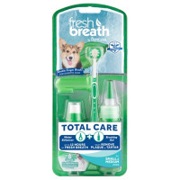 Набор Tropiclean Fresh Breath для ухода за ротовой полостью, для собак мелких и средних пород, 59 мл Набор Tropiclean Fresh Breath для ухода за ротовой полостью, для собак мелких и средних пород, 59 мл