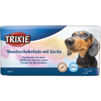 Лакомство Trixie для собак, шоколад со вкусом лосося, 100 г Лакомство Trixie для собак, шоколад со вкусом лосося, 100 г