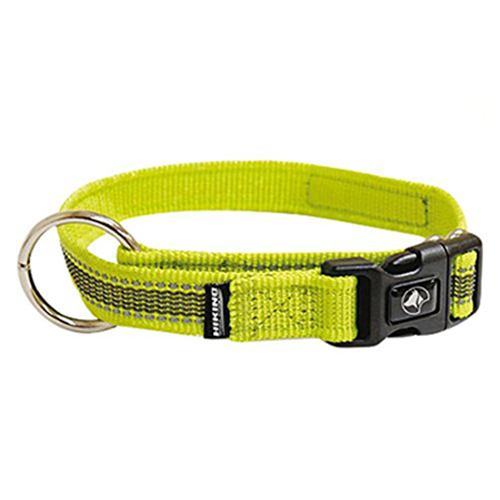 Нашийник Croci Hiking AntiShock для собак, регульований, нейлон, зелений, 1.5×30-40 см
