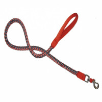 Поводок Croci Hiking Endurance для собак, плетеный, нейлон, оранжевый, 1×120 см