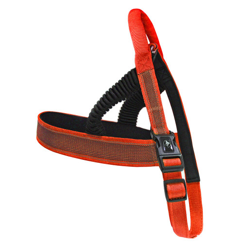 Шлея Croci Hiking AntiShock для собак, регульована, нейлон, червона, 3.8×90-100 см
