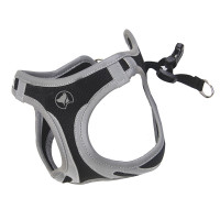 Шлея Croci Hiking Reflective для собак, нейлон, чорний, розмір XS, 30-33 см