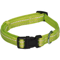 Ошейник Croci Soft Reflective для собак, светоотражающий, нейлон, зеленый, 30-45×1.5 см Ошейник Croci Soft Reflective для собак, светоотражающий, нейлон, зеленый, 30-45×1.5 см