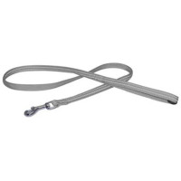 Повідець Croci Soft Reflective для собак, світловідбиваючий, нейлон, сірий, 120×1 см