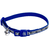 Безопасный светоотражающий ошейник Coastal Lazer Brite для кошек, рыбки голубой, 1×30 см Безопасный светоотражающий ошейник Coastal Lazer Brite для кошек, рыбки голубой, 1×30 см