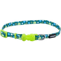 Ошейник Coastal Li'l Pals для собак, нейлоновый, зелёные точки, 0.8×15-20 см Ошейник Coastal Li'l Pals для собак, нейлоновый, зелёные точки, 0.8×15-20 см