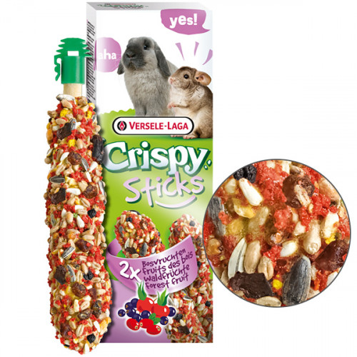 Корм Versele-Laga Crispy Sticks Forest Fruit для кроликов, шиншилл, 110 г