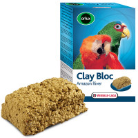 Минеральный блок Versele-Laga Orlux Clay Bloc Amazon River для крупных попугаев, 550 г Минеральный блок Versele-Laga Orlux Clay Bloc Amazon River для крупных попугаев, 550 г