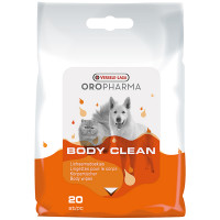 Очищаючі серветки Versele-Laga Oropharma Body Clean для собак і котів, 20 шт Очищаючі серветки Versele-Laga Oropharma Body Clean для собак і котів, 20 шт