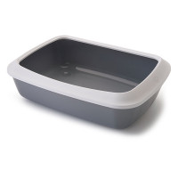 Туалет с бортиком Savic Iriz Cat Litter Tray, для кошек, серый, 50×37×13 см Туалет с бортиком Savic Iriz Cat Litter Tray, для кошек, серый, 50×37×13 см