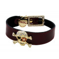 Нашийник Shiboo Candy Pink Pirate-25 для собак, рубін-білий, 2.5 × 35 см