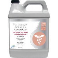 Шампунь Veterinary Formula Hot Spot&Itch Relief Medicated Shampoo, для собак и кошек, с лидокаином, гидрокортизоном, 3.8 л Шампунь Veterinary Formula Hot Spot&Itch Relief Medicated Shampoo, для собак и кошек, с лидокаином, гидрокортизоном, 3.8 л