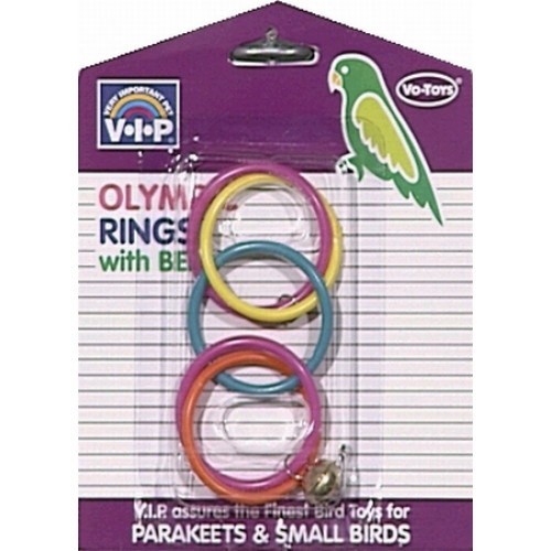 Игрушка Vo-Toys Olympic Rings для попугаев, с колокольчиком