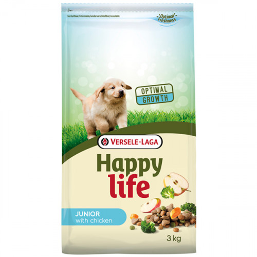 Сухий корм Happy Life Junior with Chicken для цуценят, з куркою, 3 кг