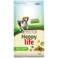 Сухий корм Happy Life Adult Dinner with Chicken для собак всіх порід, з куркою і овочами, 3 кг Сухий корм Happy Life Adult Dinner with Chicken для собак всіх порід, з куркою і овочами, 3 кг