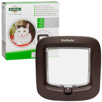 Дверцята з механічним замком PetSafe Staywell Manual-Locking Cat Flap для кішок, коричневий Дверцята з механічним замком PetSafe Staywell Manual-Locking Cat Flap для кішок, коричневий