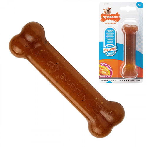 Игрушка кость жевательная Nylabone Puppy Chew Bone S, для щенков