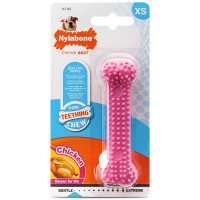 Игрушка жевательная Nylabone Puppy Chew Dental Bone XS, розовый, для щенков до 7 кг Игрушка жевательная Nylabone Puppy Chew Dental Bone XS, розовый, для щенков до 7 кг